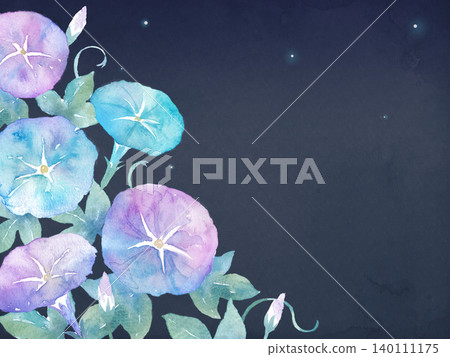 水彩牽牛花畫框 140111175