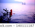 Lake and flowers 140111187
