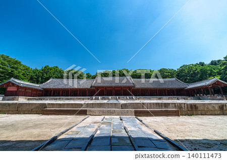 Seoul, South Korea - May. 30, 2026 : Jongmyo Shrine Jeongjeon, A UNESCO World Heritage Site in Seoul 140111473