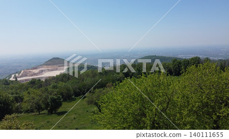 Panoramic view of Nuvolera valley in Brescia Panoramic view of Nuvolera valley in Brescia 140111655