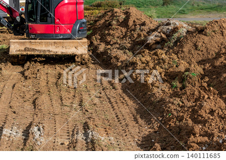 Earthworks, exterior works with machinery Earthworks, exterior works with machinery 140111685