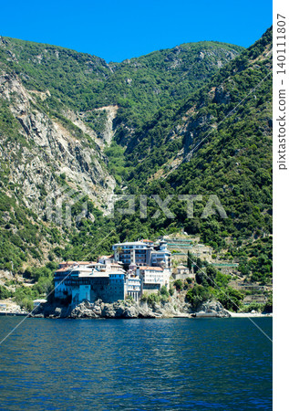Monastery on the mount Athos in Greece Monastery on the mount Athos in Greece 140111807