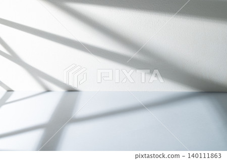Window shadows cast on blue and white background. Window shadows cast on blue and white background. 140111863