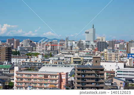 大分縣市區,別府灣和國都半島的景色 大分縣市區,別府灣和國都半島的景色 140112023