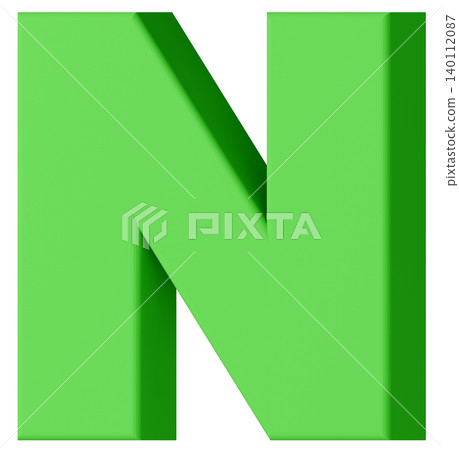 3D Material_Alphabet_N_Green 3D Material_Alphabet_N_Green 140112087