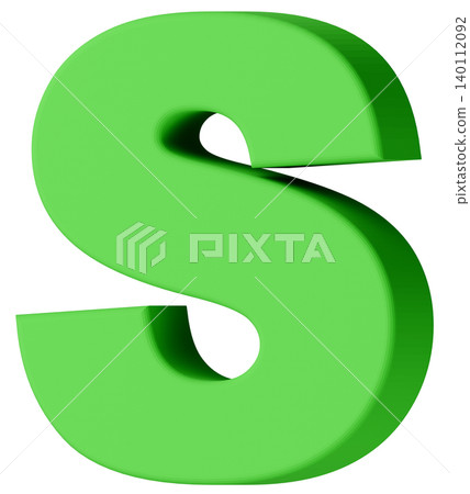 3D材質_字母_S_綠色 3D材質_字母_S_綠色 140112092