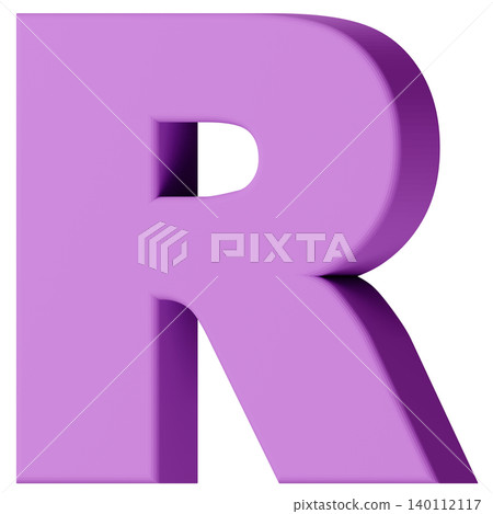 3D材質_字母_R_紫色 3D材質_字母_R_紫色 140112117