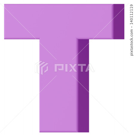 3D材質_字母_T_紫色 3D材質_字母_T_紫色 140112119