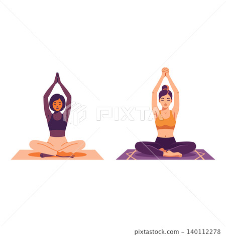 International Yoga Day Silhouette Meditation Pose Wellness Design International Yoga Day Silhouette Meditation Pose Wellness Design 140112278