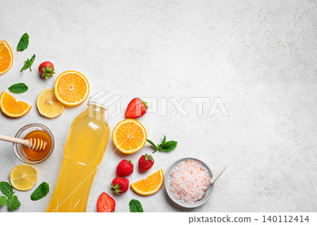Isotonic energy sport drink with fruits, berris and sea salt Isotonic energy sport drink with fruits, berris and sea salt 140112414