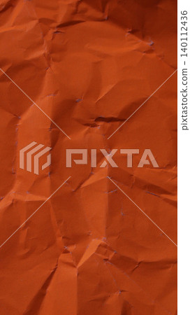 Orange crumpled paper texture abstract vertical background Orange crumpled paper texture abstract vertical background 140112436