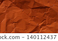Orange crumpled paper texture abstract horizontal background 140112437