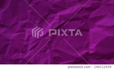 Purple crumpled paper texture abstract horizontal background 140112439
