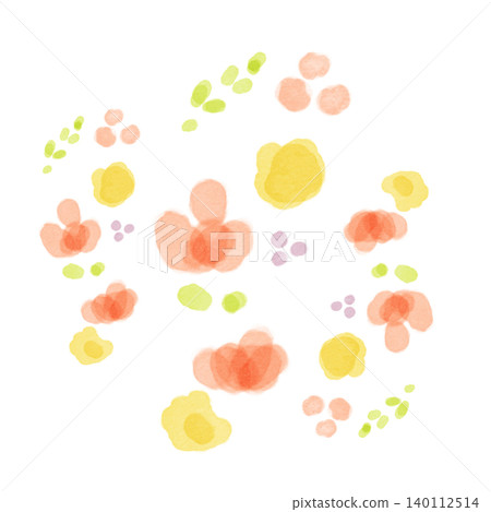 Colorful spring flower illustration (watercolor) Colorful spring flower illustration (watercolor) 140112514