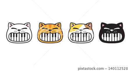cat vector piano keyboard instrument face black kitten head smiling calico teeth icon logo cartoon character pet animal doodle illustration symbol graphic design cat vector piano keyboard instrument face black kitten head smiling calico teeth icon logo cartoon character pet animal doodle illustration symbol graphic design 140112528