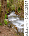 Pure water stream flowing over rocky mountain terrain in the Kakopetria forest,  Troodos, Cyprus 140112597