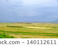 Golden Hay Bales in a Verdant Meadow 140112611