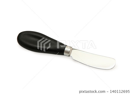 Stainless Steel Butter Knife on White Background Stainless Steel Butter Knife on White Background 140112695