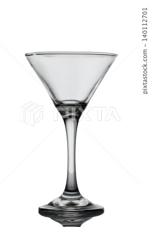 Elegant Martini Glass Isolated on White Background Elegant Martini Glass Isolated on White Background 140112701
