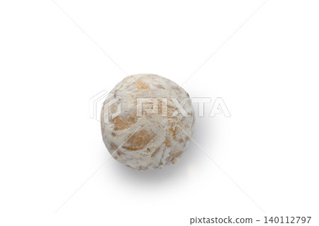 Top View of Traditional Russian Pryanik Cookie with Sugar Glaze Isolated on White Top View of Traditional Russian Pryanik Cookie with Sugar Glaze Isolated on White 140112797