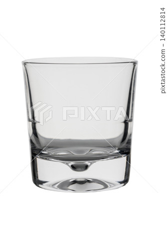 Crystal Whiskey Glass on White Background Classic Tumbler for Whisky Crystal Whiskey Glass on White Background Classic Tumbler for Whisky 140112814