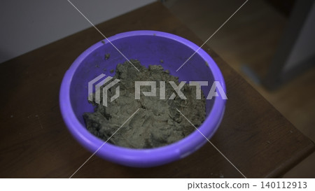 Artistic Depiction Of Ceramic Preparation With Textured Clay And Ambient Lighting Environment. Media Artistic Depiction Of Ceramic Preparation With Textured Clay And Ambient Lighting Environment. Media 140112913