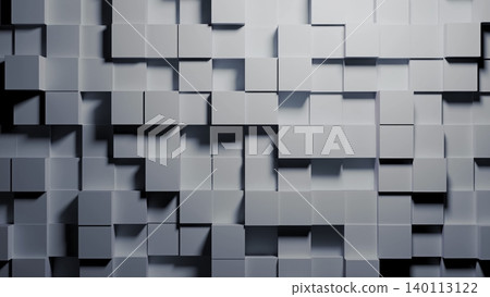 Architect Explores Tessellated Facade Pattern. Study Of Modular Wall With Dynamic Depth And Shadow Architect Explores Tessellated Facade Pattern. Study Of Modular Wall With Dynamic Depth And Shadow 140113122