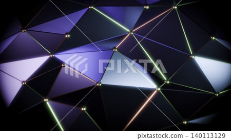 Intricate Display Of Radiant Polygonal Shapes Linked Through Glowing Pathways For Futuristic Visuals Intricate Display Of Radiant Polygonal Shapes Linked Through Glowing Pathways For Futuristic Visuals 140113129