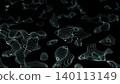 Flowing Teal Contour Lines Across Dark Terrain With Rippling Motion Suitable For Visual Displays 140113149