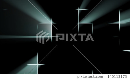 Turquoise Beams Create Vibrant Visuals. Bright Turquoise Rays Pierce Dark Emptiness Dynamically Turquoise Beams Create Vibrant Visuals. Bright Turquoise Rays Pierce Dark Emptiness Dynamically 140113173