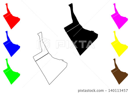 Chau Doc city (Socialist Republic of Viet Nam, Vietnam, SRV) map vector illustration, scribble sketch Chau doc map Chau Doc city (Socialist Republic of Viet Nam, Vietnam, SRV) map vector illustration, scribble sketch Chau doc map 140113457