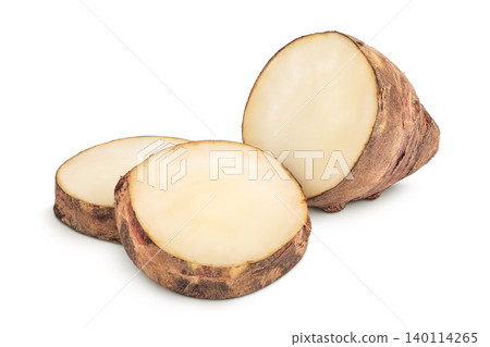 Jerusalem artichoke isolated on white background Jerusalem artichoke isolated on white background 140114265