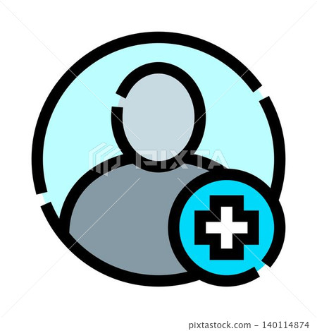 Adding new patient user profile medical icon Adding new patient user profile medical icon 140114874