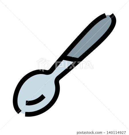 Spoon icon representing kitchen utensil for eating Spoon icon representing kitchen utensil for eating 140114927