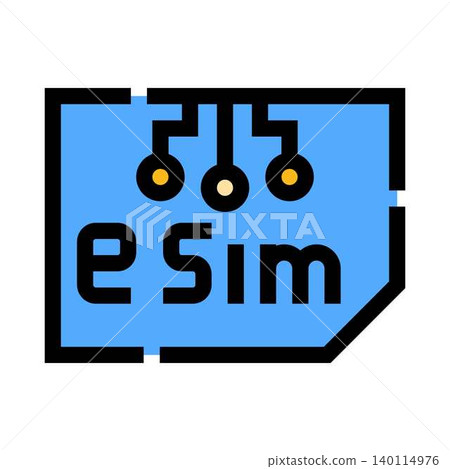 Esim digital virtual mobile phone card icon technology Esim digital virtual mobile phone card icon technology 140114976