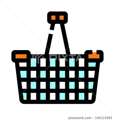 Empty shopping basket icon for online shopping and retail Empty shopping basket icon for online shopping and retail 140114985