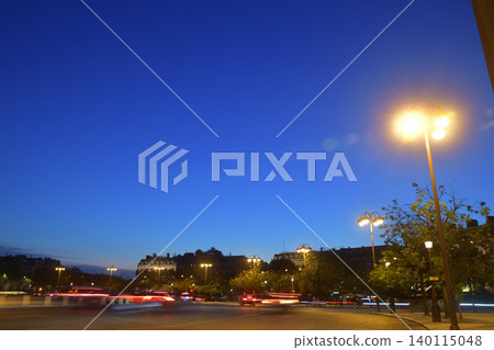 Blue hour night view of Place Charles de Gaulle in Paris (May 27, 2026) Blue hour night view of Place Charles de Gaulle in Paris (May 27, 2026) 140115048
