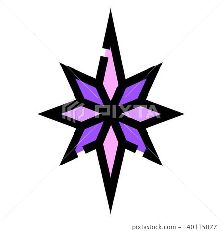 Eight point star symbol design vector illustration Eight point star symbol design vector illustration 140115077