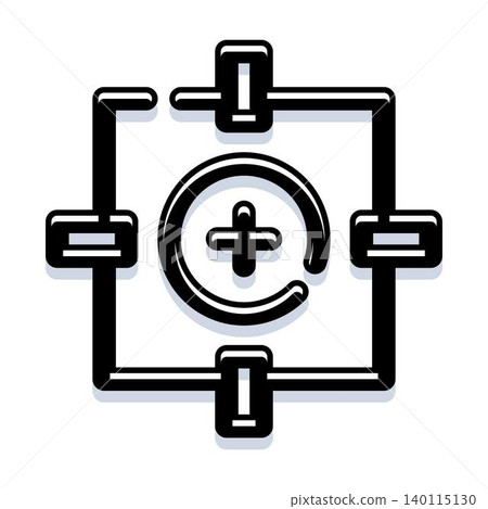 Abstract connected plus symbol in geometric chain network Abstract connected plus symbol in geometric chain network 140115130