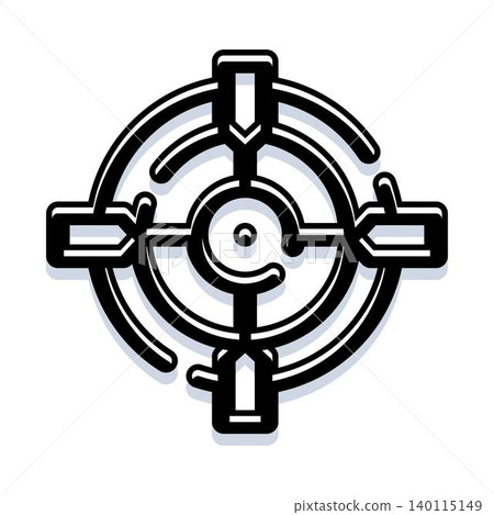 Target icon showing aiming for a clear goal Target icon showing aiming for a clear goal 140115149