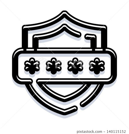 Security shield protecting digital password access Security shield protecting digital password access 140115152