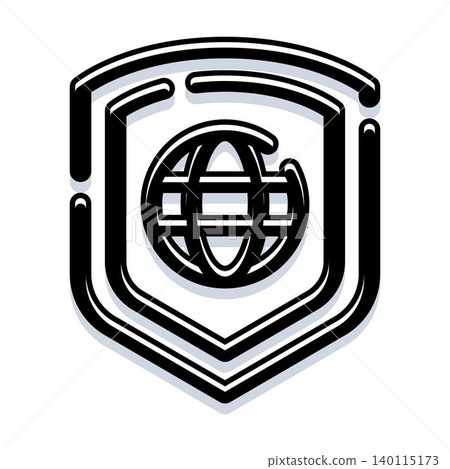 Global cyber security network protection shield concept Global cyber security network protection shield concept 140115173