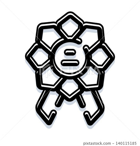 Quality award badge with ribbons achievement concept 140115185