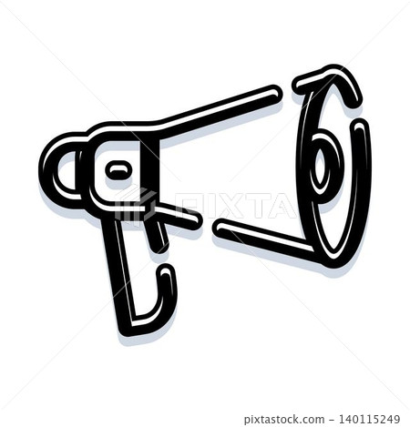 Megaphone icon broadcasting important announcement communication Megaphone icon broadcasting important announcement communication 140115249