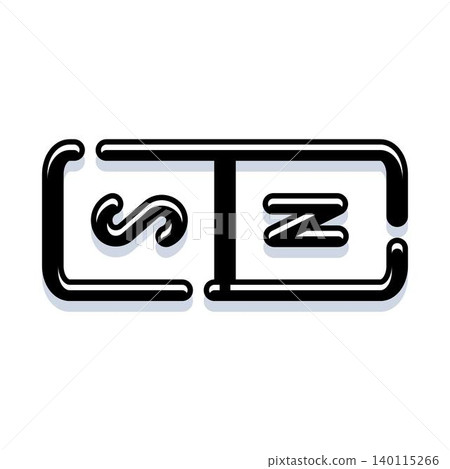Bar magnet poles showing magnetic attraction concept 140115266