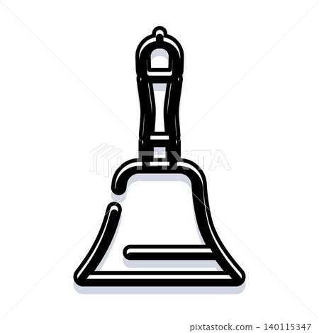 Handbell icon ringing for announcement and notification Handbell icon ringing for announcement and notification 140115347