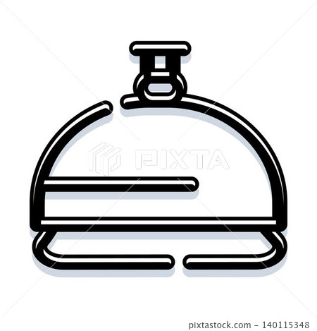 Service bell icon symbolizing customer attention and assistance Service bell icon symbolizing customer attention and assistance 140115348