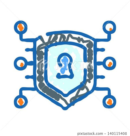 Digital security shield protecting network data privacy Digital security shield protecting network data privacy 140115408