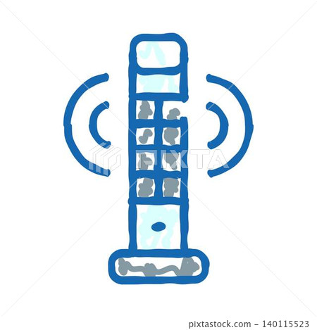 Remote control transmitting wireless signal pictogram Remote control transmitting wireless signal pictogram 140115523
