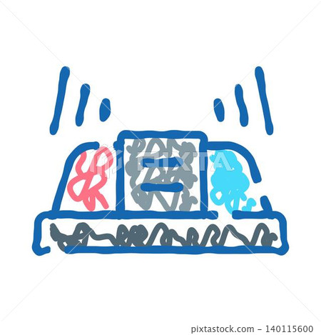 Emergency vehicle flashing siren light bar doodle Emergency vehicle flashing siren light bar doodle 140115600
